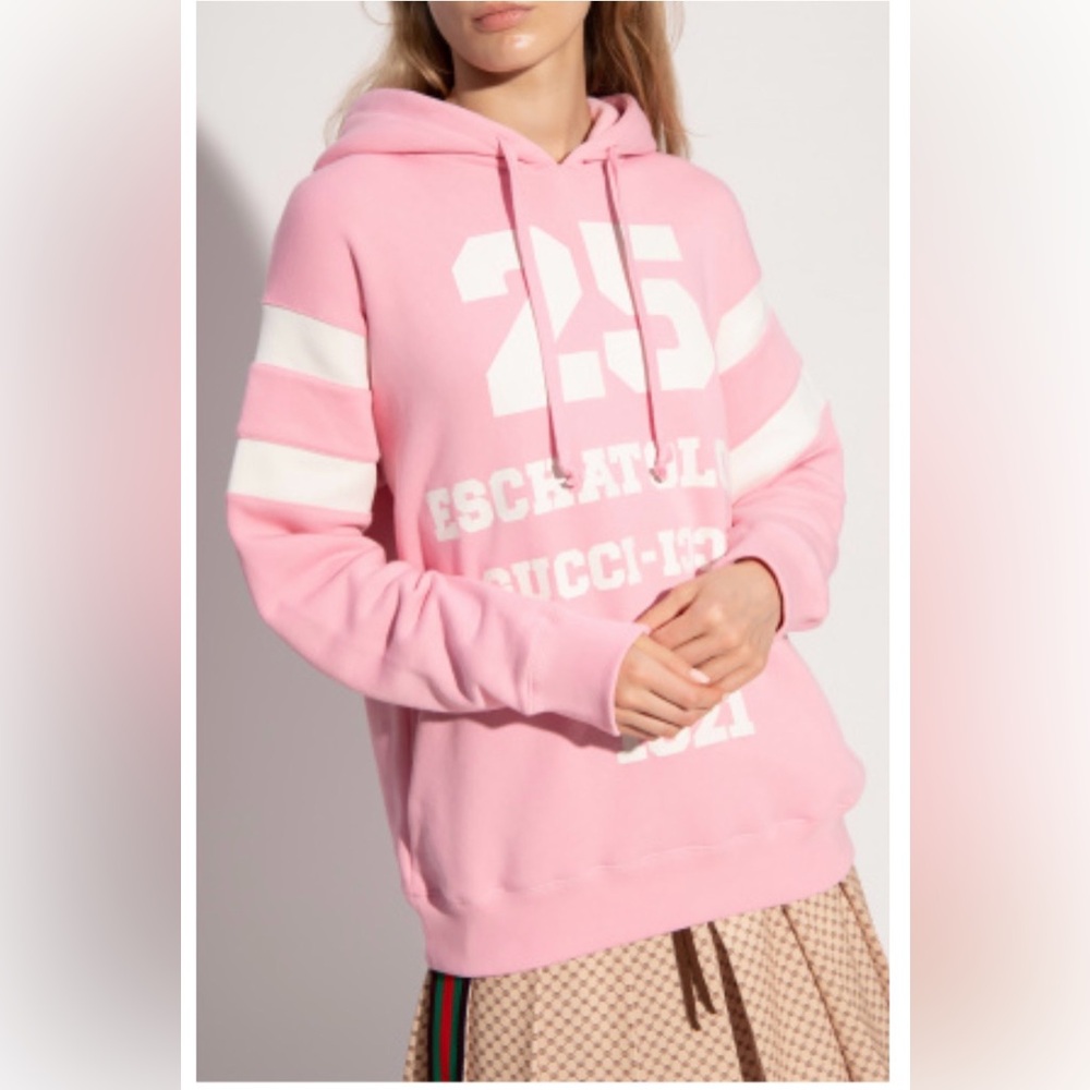 Gucci Pink Hoodie Blind For Love 2021 Authentic XXS
